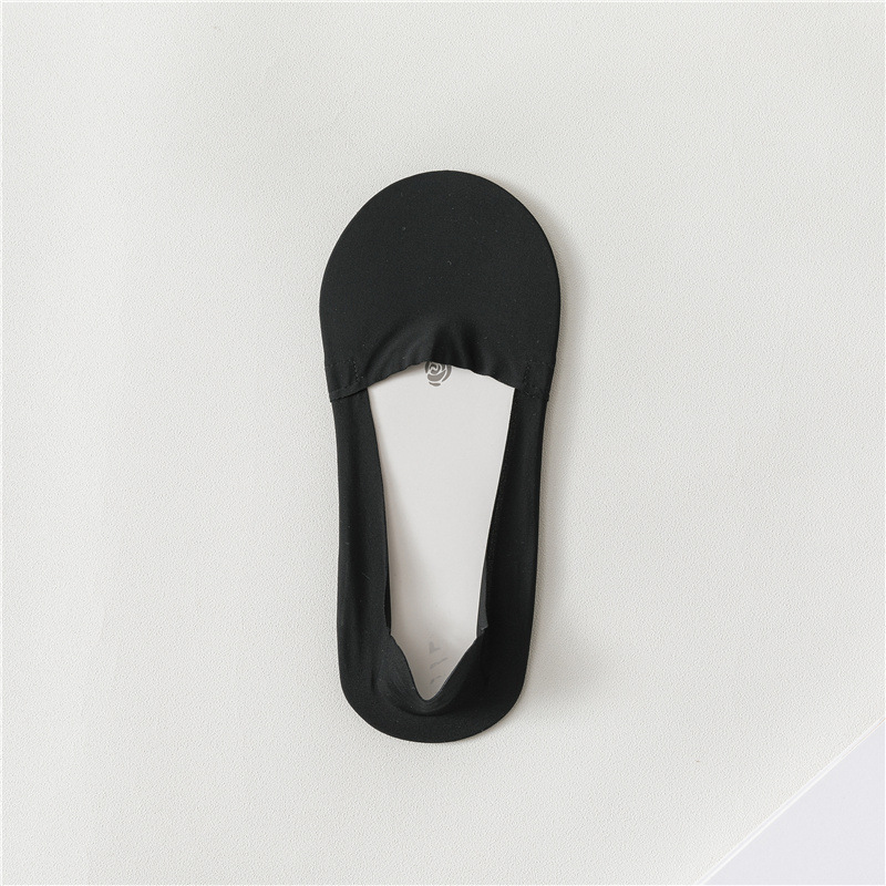 20 Miss Xia Invisible Socks Shallow Mouth Ship Any Cut Socks Solid Color Socks Female Japanese Fashion Silicone Heel